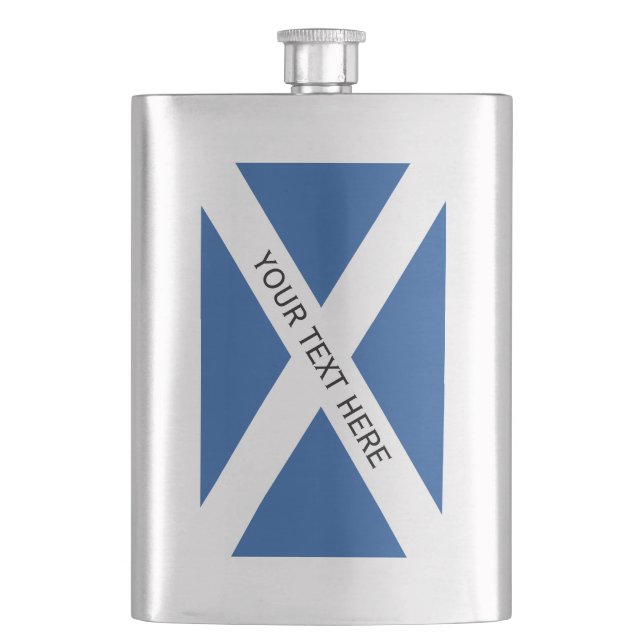 Petaca Bandera escocesa del regalo de encargo del frasco (Anverso)
