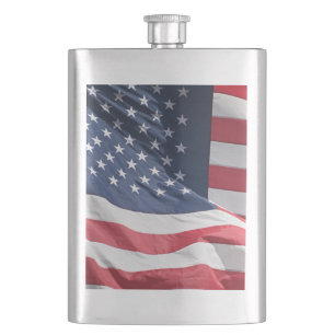 Petaca Bandera estadounidense de la libertad ondeando en