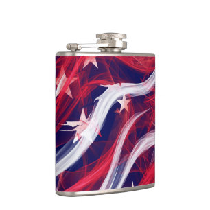 Petaca Bandera estadounidense Vinyl Wraped Flask