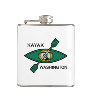 Petaca Bandera estatal de Kayak Washington