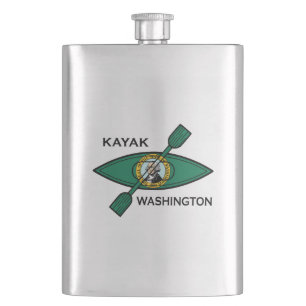 Petaca Bandera estatal de Kayak Washington