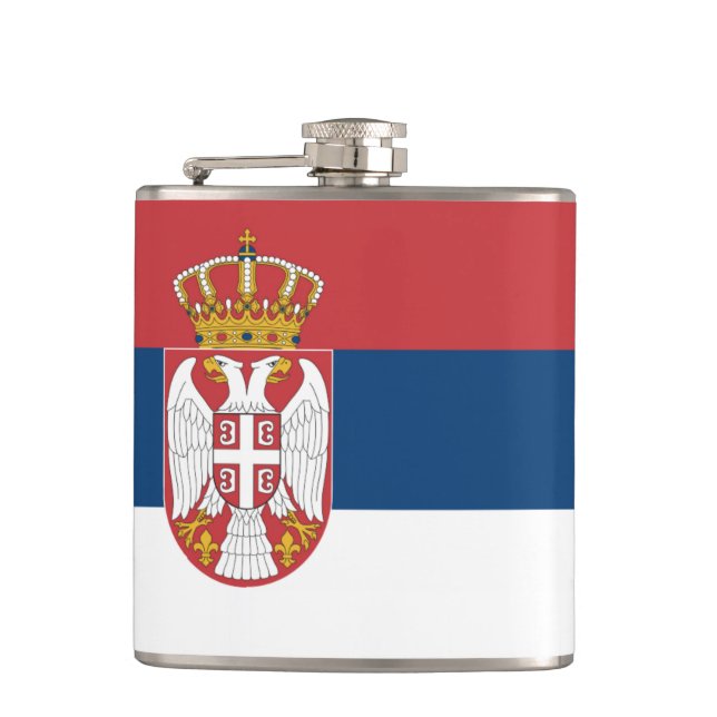Petaca Bandera estatal serbia (Anverso)