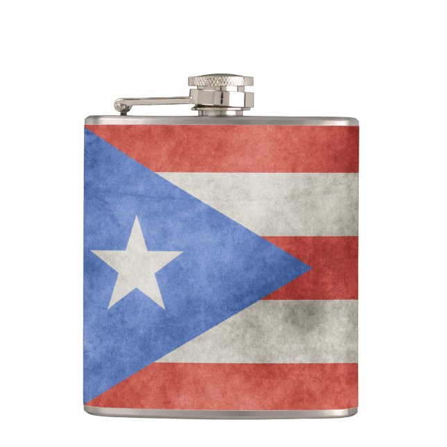 Petaca Bandera gruesa de Puerto Rico (Anverso)