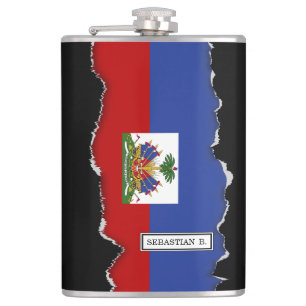 Petaca Bandera haitiana clásica