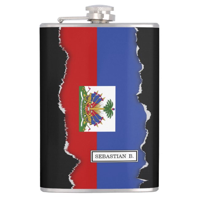 Petaca Bandera haitiana clásica (Anverso)