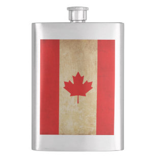 Petaca Bandera nacional patriótica vintage original de CA