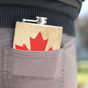 Petaca Bandera nacional patriótica vintage original de CA