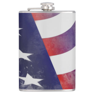 Petaca Bandera norteamericana de Grunge