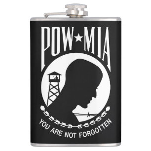 Petaca Bandera POW MIA: Soldados desaparecidos de la guer