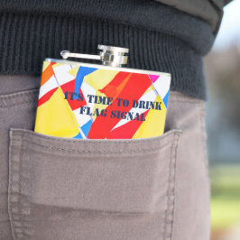 Petaca Banderas de colores. La señal de la bandera Time T