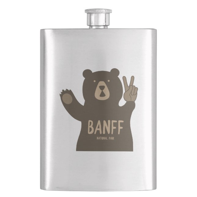 Petaca Banff National Park Peace Bear (Anverso)