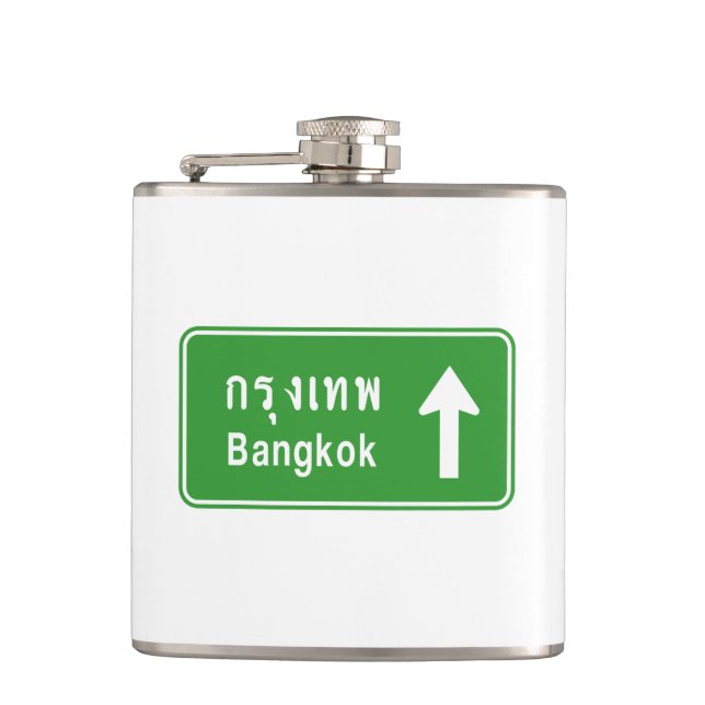 Petaca Bangkok delante ⚠ Rótulo de tráfico por carretera  (Anverso)