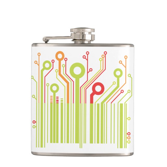 Petaca Barcode Vinyl Wraped Flask (Anverso)