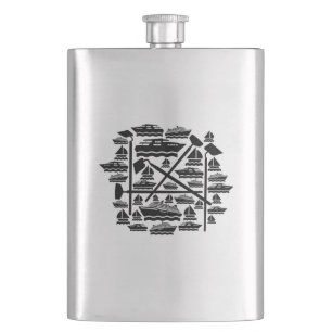 Petaca Barcos y casas