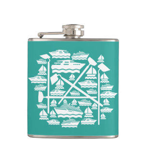 Petaca Barcos y casas