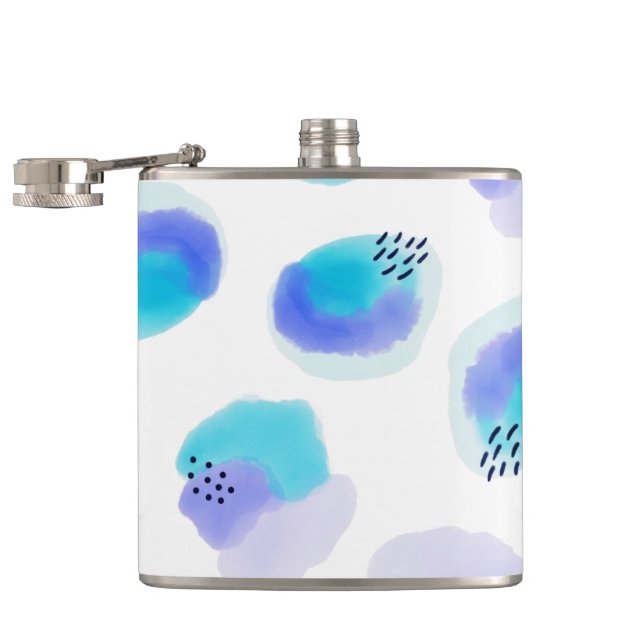 Petaca Barrido de pinceles de color de agua (Abierto)