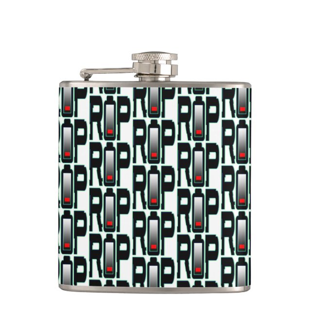 Petaca Baterías QEPD Vinyl Máscara Apretada (Anverso)