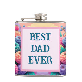 Petaca Bayas coloridas con el mejor papá de la historia