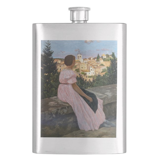 Petaca Bazille Frederic - El Vestido Rosa (Anverso)