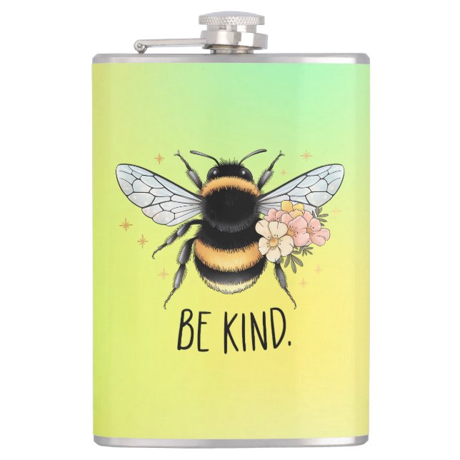 Petaca Be Kind Honey Bee Clipart-57650 (Anverso)