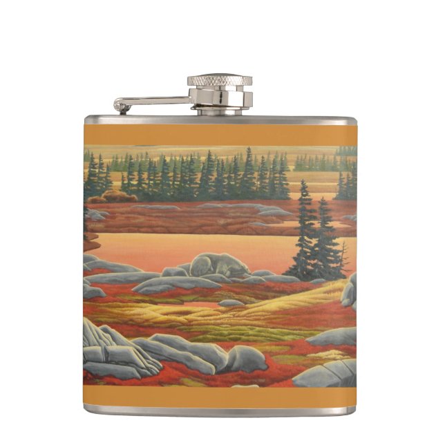 Petaca Bear Art Flask Personalizado Polar Bear Bear Flask (Anverso)