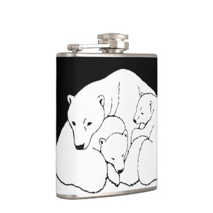 Petaca Bear Art Flask Personalizado Polar Bear Bear Flask