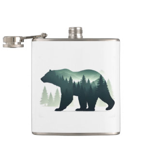 Petaca Bear Wildlife Animal Nature Environment Forest Art