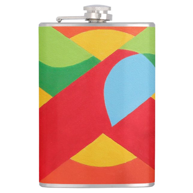 Petaca Beautiful and Vibrant Colors! Vinyl Wrapped Flask (Anverso)