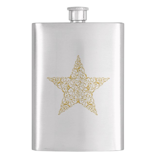 Petaca Beautiful Gold Star Flask (Anverso)