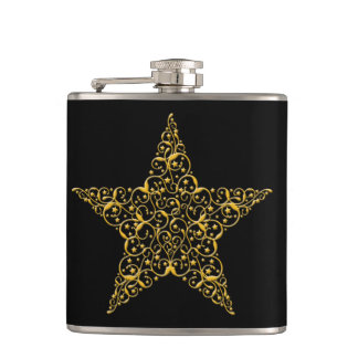 Petaca Beautiful Gold Star Flask