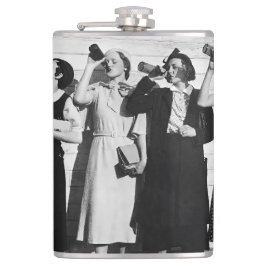 Petaca Beer Drinkers Vintage Fotografía de los años 30