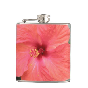 Petaca Bella Naranja Hibiscus Flower Flask