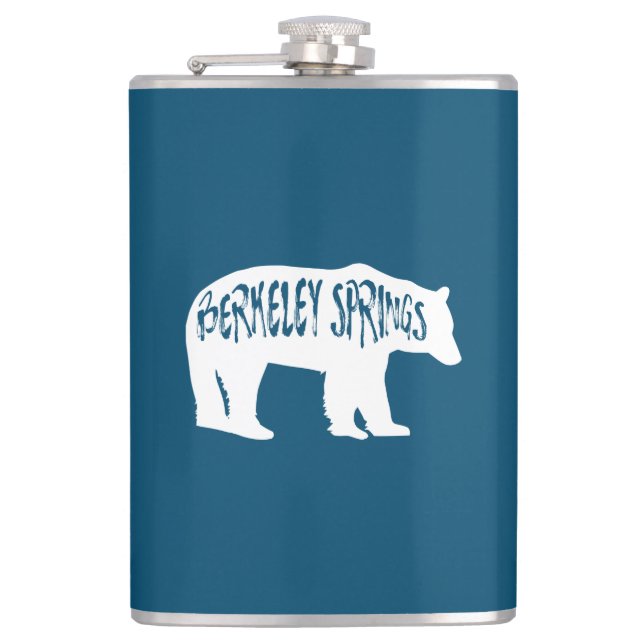 Petaca Berkeley Springs West Virginia Bear (Anverso)