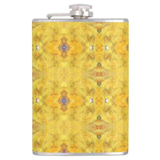 Petaca Bestia Azul Corriendo Amarillo (Anverso)