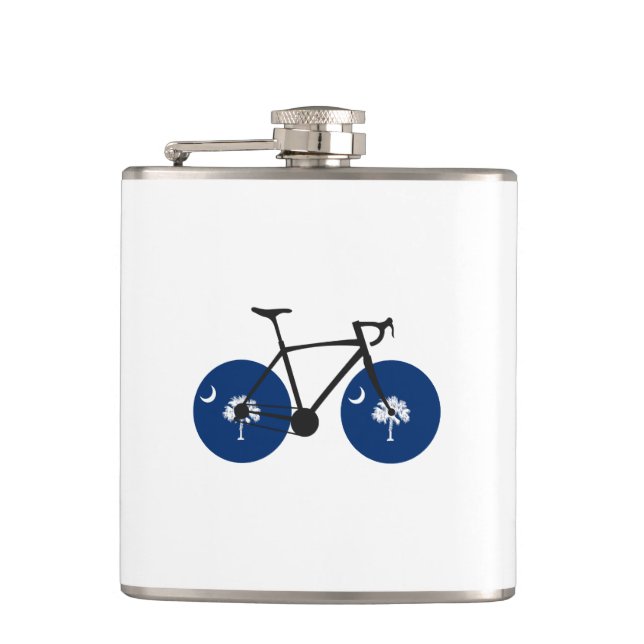 Petaca Bicicleta Bandera de Carolina del Sur (Anverso)
