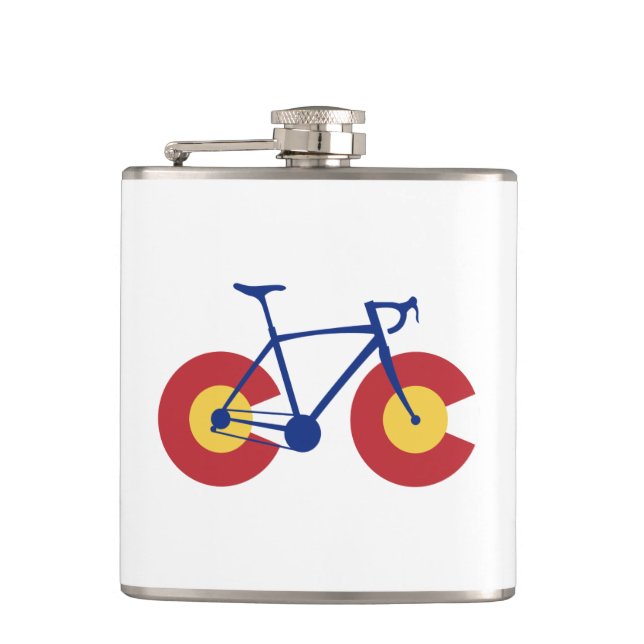 Petaca Bicicleta Bandera de Colorado (Anverso)