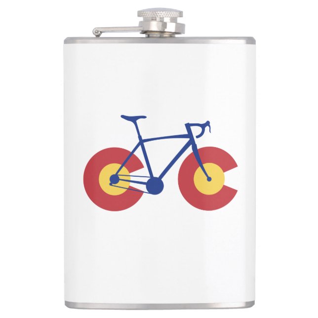 Petaca Bicicleta Bandera de Colorado (Anverso)