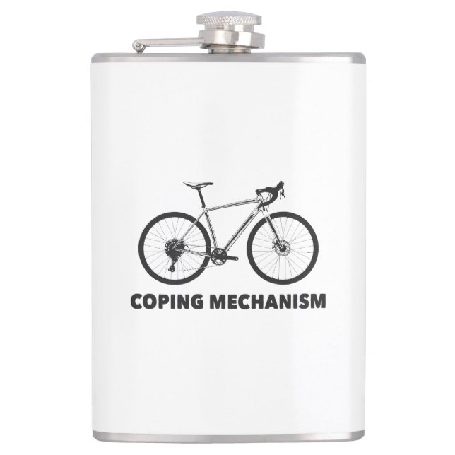 Petaca Bicicleta con mecanismo de afrontamiento (Anverso)