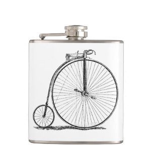 Petaca Bicicleta de rueda alta Penny Farthing