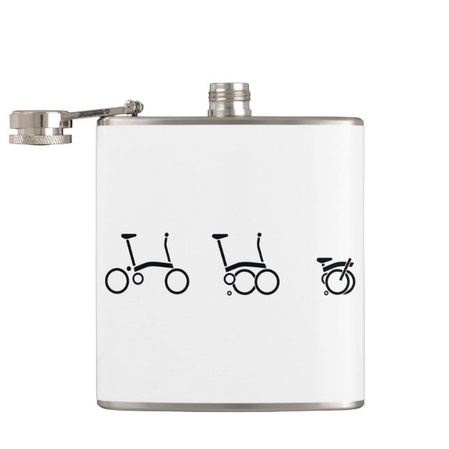 Petaca Bicicleta plegable de la bici de Brompton (Abierto)