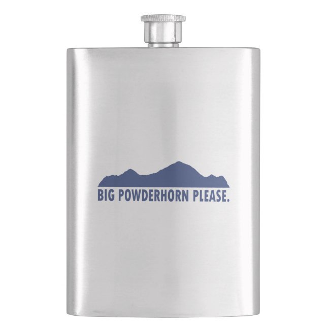 Petaca Big Powderhorn Please (Anverso)