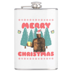 Petaca Bigfoot Divertido - Feliz Navidad