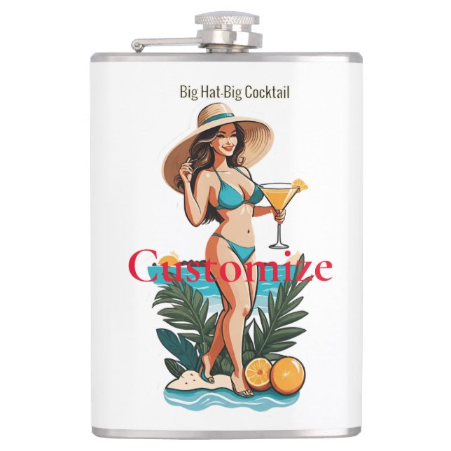 Petaca Bikini Babe Gran Gorra - Gran Cocktail Thunder_Cov (Anverso)