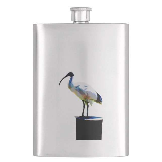 Petaca Bin Chicken, (ibis), Oil Paint, Hip Flask (Anverso)