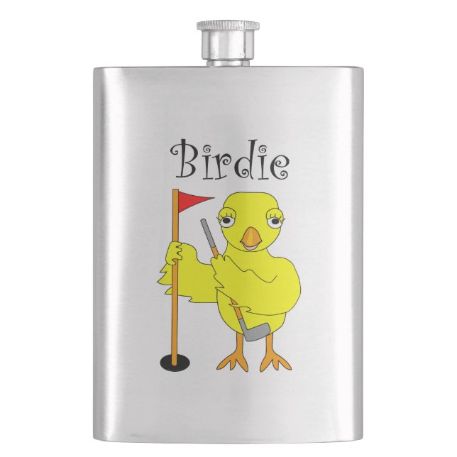 Petaca Birdie Golfer Chick (Anverso)