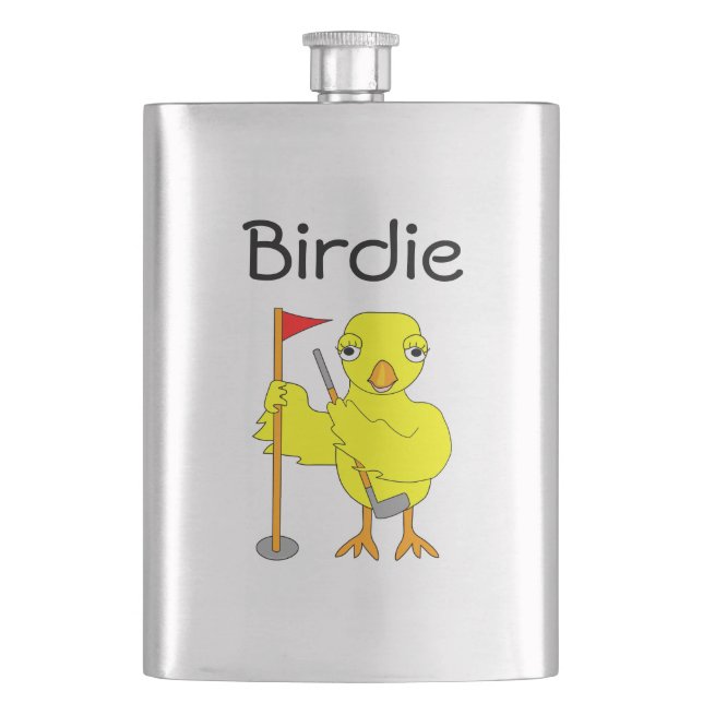 Petaca Birdie Golfer Chick (Anverso)