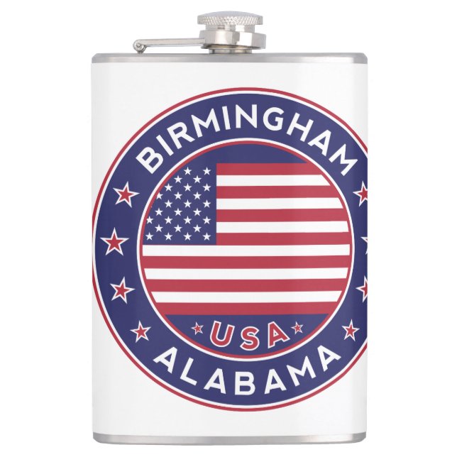 Petaca Birmingham, Alabama, Estados Unidos (Anverso)