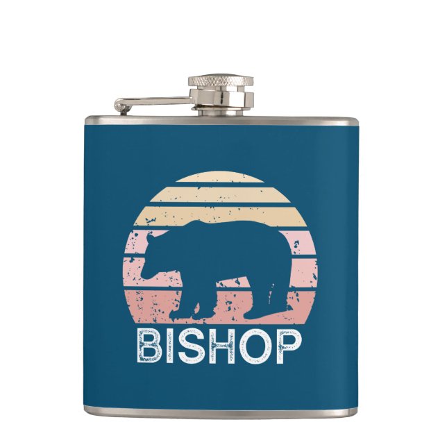 Petaca Bishop California Retro Bear (Anverso)