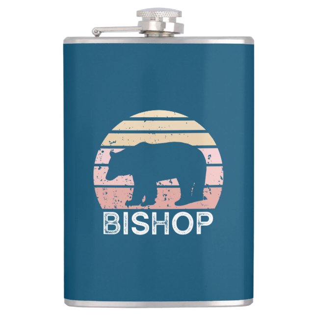 Petaca Bishop California Retro Bear (Anverso)