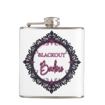Petaca Blackout Barbie | Regalo de fiesta Dark Gla